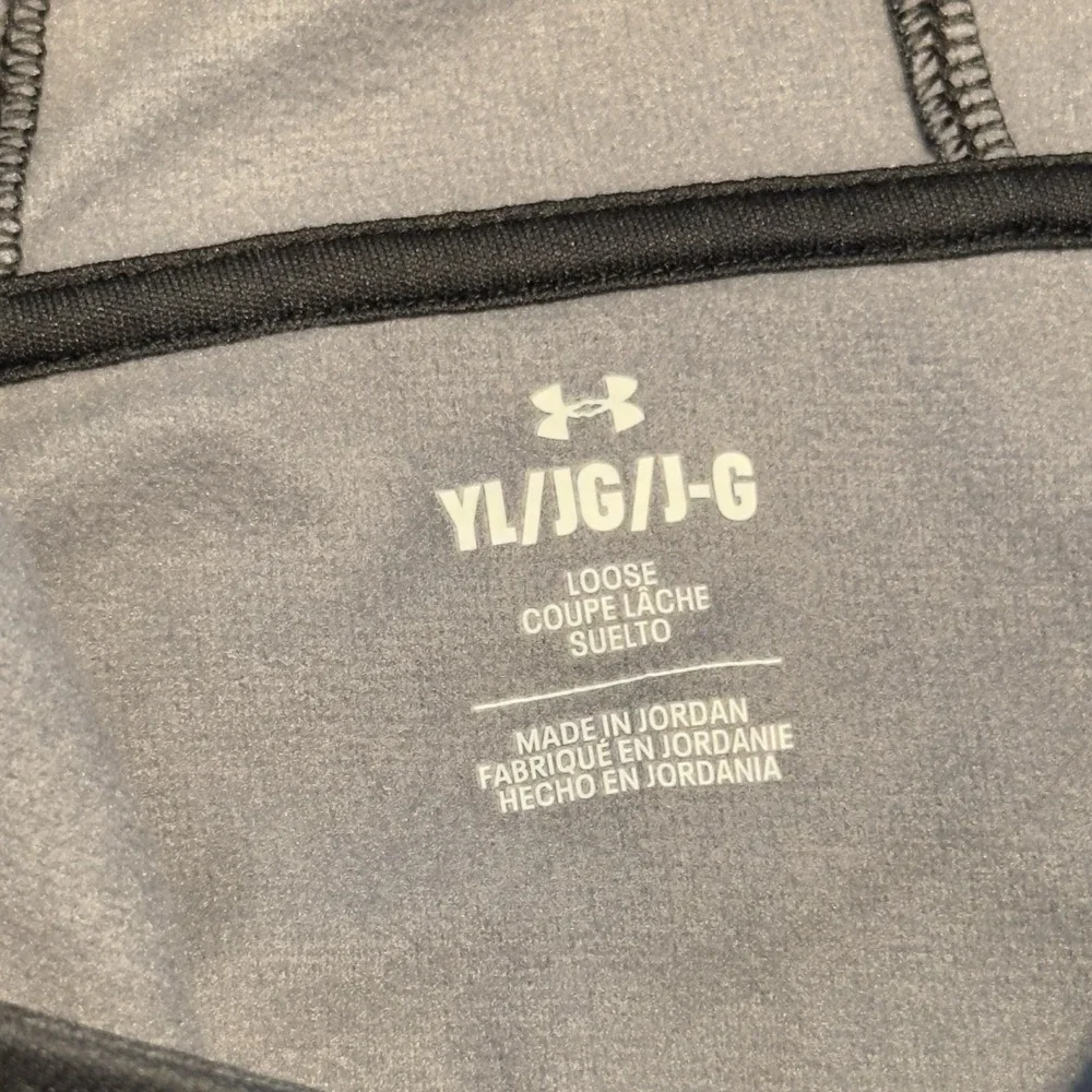 Under Armour Youth Boys Fleece Pullover Hoodie‎ Sweatshirt Black Camo Large NWT